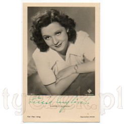 Popularna głównie w krajach niemieckojęzycznych aktorka Lucie Englisch- pocztówka z autografem