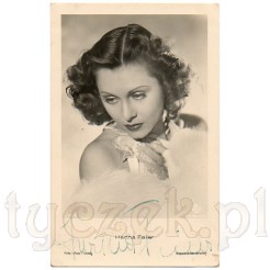 Znana aktorka z Austrii na dawnej pocztówce z autografem