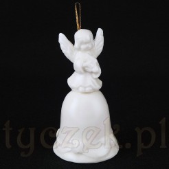 anielski dzwoneczek Harfistka z porcelany