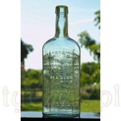 Zabytkowa żydowska butelka z napisami Pejsachówka