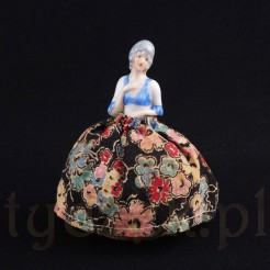 Igielnik typu lalka Half Doll z porcelany - Unikat dla kolekcjonerów