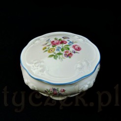Przepiękne puzderko na toaletkę ze szlachetnej porcelany Thomas Ivory