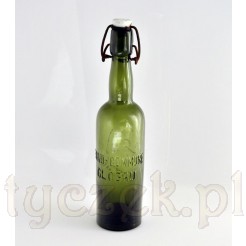 Antyk z Głogowa - browarniana butelka z porcelanką