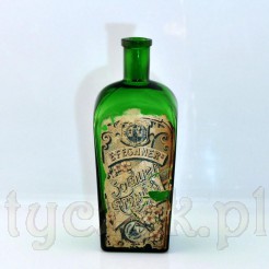 Kolekcjonerska butelka z etykietą E.Fechner Sorau