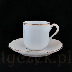 Dostojna porcelanowa filiżanka Sankt Petersburg sygnowana herbem