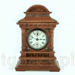 Zegar stołowy z pozytywką i budzikiem Thomas Haller AG - antyk z okresu kajzerowskiego