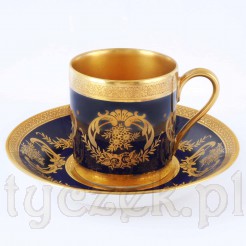 GOLD filiżanka mokka H&CO Heinrich
