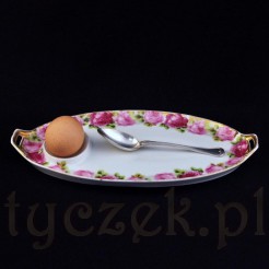 Tacka Rosenthal na jajko motyw różany