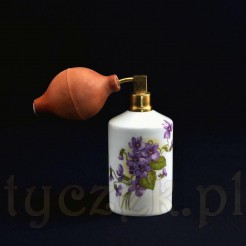 Uroczy fiołkowy flakon do przechowywania perfum z oryginalnym dyfuzorem