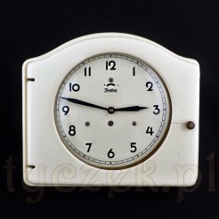 Niezwykły zegar ścienny w ceramicznej, szczelnej obudowie zabytkowej