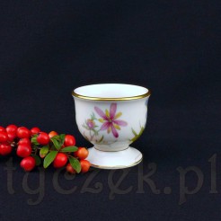 Uroczy kieliszek do serwowania jajek na miękko z kremowej porcelany