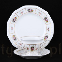 Ekskluzywny zestaw porcelany Trio Rosenthal Poesie Classic Rose – elegancja na każdą okazję