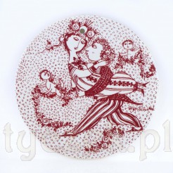 marzec - Kolekcjonerska plakietka ceramiczna Wiinblad Marts Nymolle – unikatowy design vintage