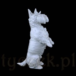 Szkocki terier - figurka porcelanowa