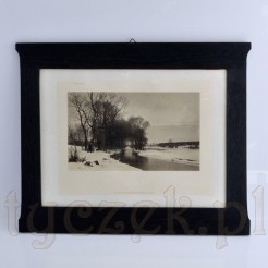 Franz Seraph Hanfstaengl piękna zimowa fotografia