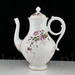 Antykwaryczny dzbanek porcelanowy z motywem Swirl fason FORM L - Hermann Ohme