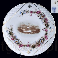 Ekskluzywna patera z porcelany śląskiej końca XIX wieku