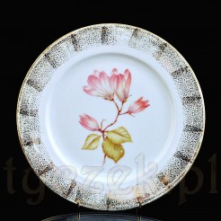 Dekoracyjny talerz z magnolią i oryginalnymi złoceniami - Thomas Selb-Bavaria