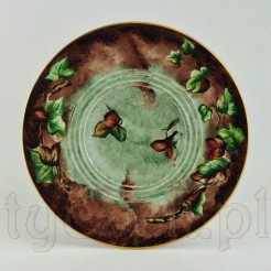 Cudowna paterka na orzechy i kasztany z ręcznie malowanej porcelany Tillowitz