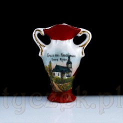 Wazonik z Widokiem Kościoła "Gruss aus Reichenau" - Porcelana XIX w.