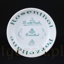 RZADKI Talerzyk Reklamowy Rosenthal 1927 - Kolekcjonerski Antyk z Trzema Znakami