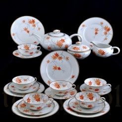 Kompletny serwis do herbaty dla 6 osób porcelana Bavaria