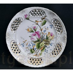 Dekoracyjny talerz ze śląskiej porcelany