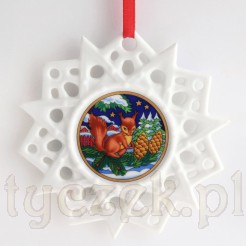 Śnieżynka: wiewiórka na porcelanie Hutschenreuther