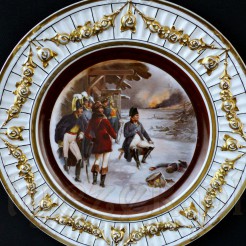 Napoleoński talerz na ścianę w pięknym wykonaniu i z ciekawą historią