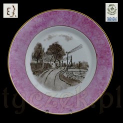 Obraz malowany na porcelanie - ozdobny talerz Royal