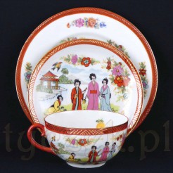 Trio w stylu Japan / China Bunt - kolekcjonerska filiżanka w typie Cztery Gejsze 