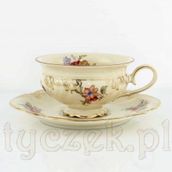 Stylowa filiżanka Rosenthal Elfenbein z pięknie modelowanym uszkiem. 