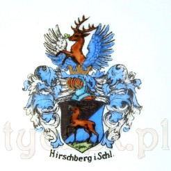 Malowany herb miasta Hirschberg in Schlesien