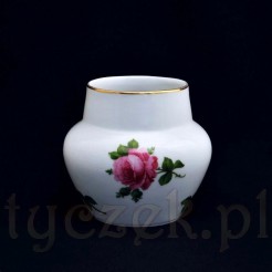 Zabytkowy wazon bawarski z motywem kwitnącej róży