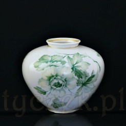 Przepiękny porcelanowy wazon wykonany w Turyngii