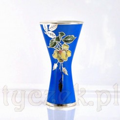 Luksusowy wazon z porcelany markowej selb Bavaria ze srebrem
