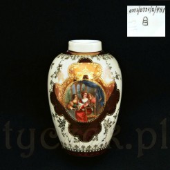Luksusowy wazon porcelanowy z Czech