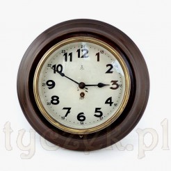 Wyjątkowy zegar GB okrągły w metalowej obudowie malowanej