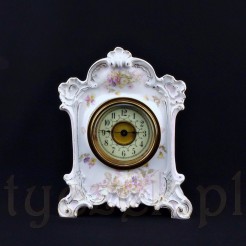 Luksusowy zegar porcelanowy z mechanizmem Junghans