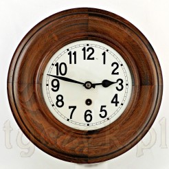 Pięknie zachowany, odnowiony zegar drewniany gotowy do zawieszenia