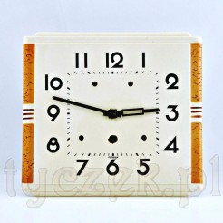 Przedwojenny zegar w obudowie ceramicznej