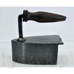 żelazko z XIX wieku ręczenie wykonane - kuty metal