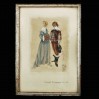 Englisches Bürgerpaar um 1640 – studium ubioru angielskiej pary malowane na jedwabiu – Karl Berghof