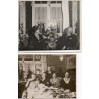 Komplet dwóch zdjęć z domowych wnętrz pochodzących z lat 1930-1931