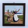 Holenderska scenka na zabytkowym kaflu Villeroy & Boch Dresden, XX w.