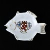 Ostseebad Karlshagen porcelanowa rybka - souvenir z niemieckiej Meklemburgii