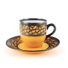 Art Deco mocca w srebrze Graf & Kippner RARYTAS Silver Overlay