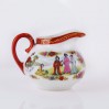 Chinoiserie mlecznik z europejskiej porcelany z chińską sygnaturą