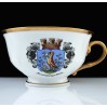 Unikatowa Filiżanka Porcelanowa Heinrich & Co z Herbem Friedeberg (Mirsk) - Ręcznie Malowana p.XX w.