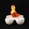 Ceramiczny stojak na jajka z figurką kury - Max Roesler Rodach